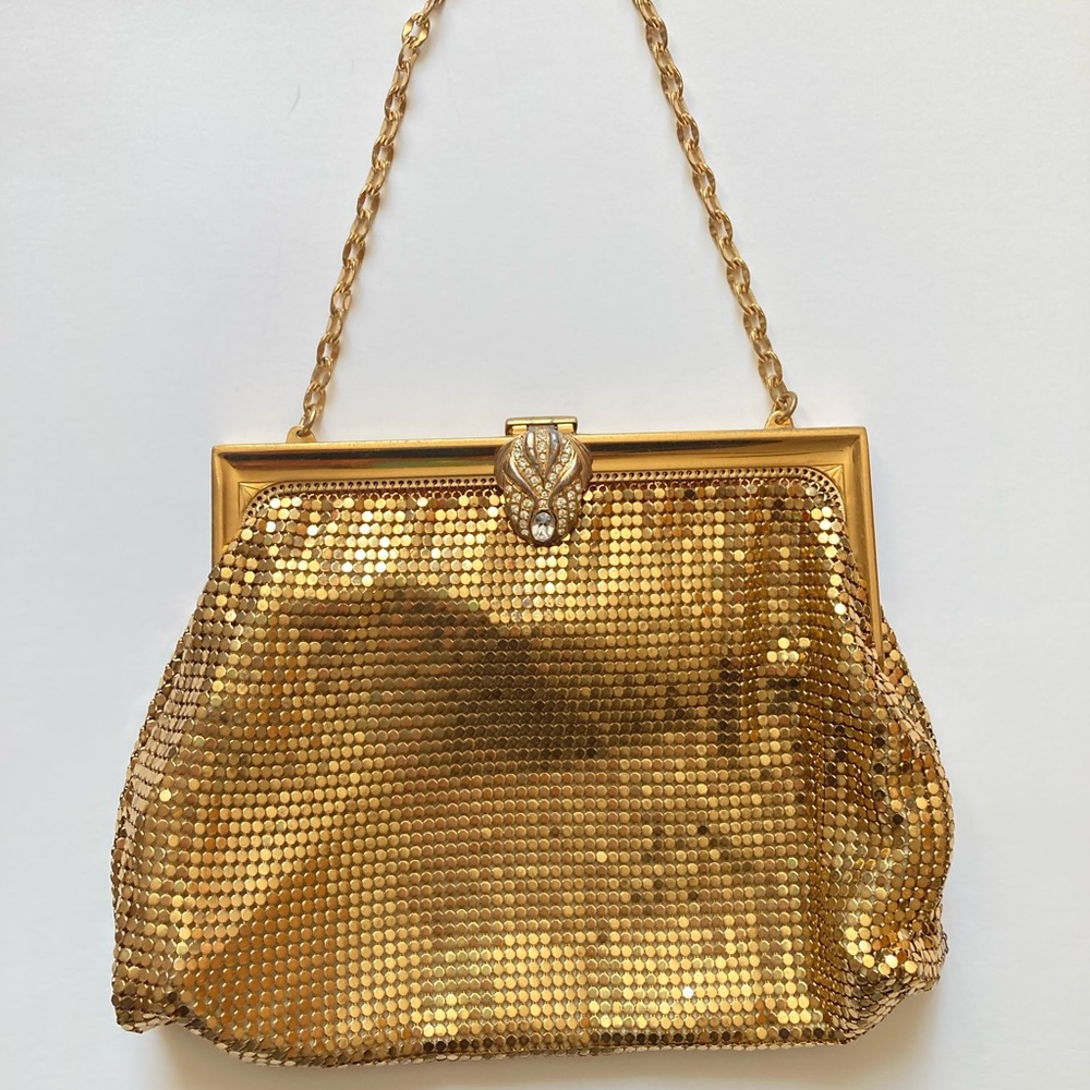 Vintage Whiting & Davis Mesh Purse - Gold